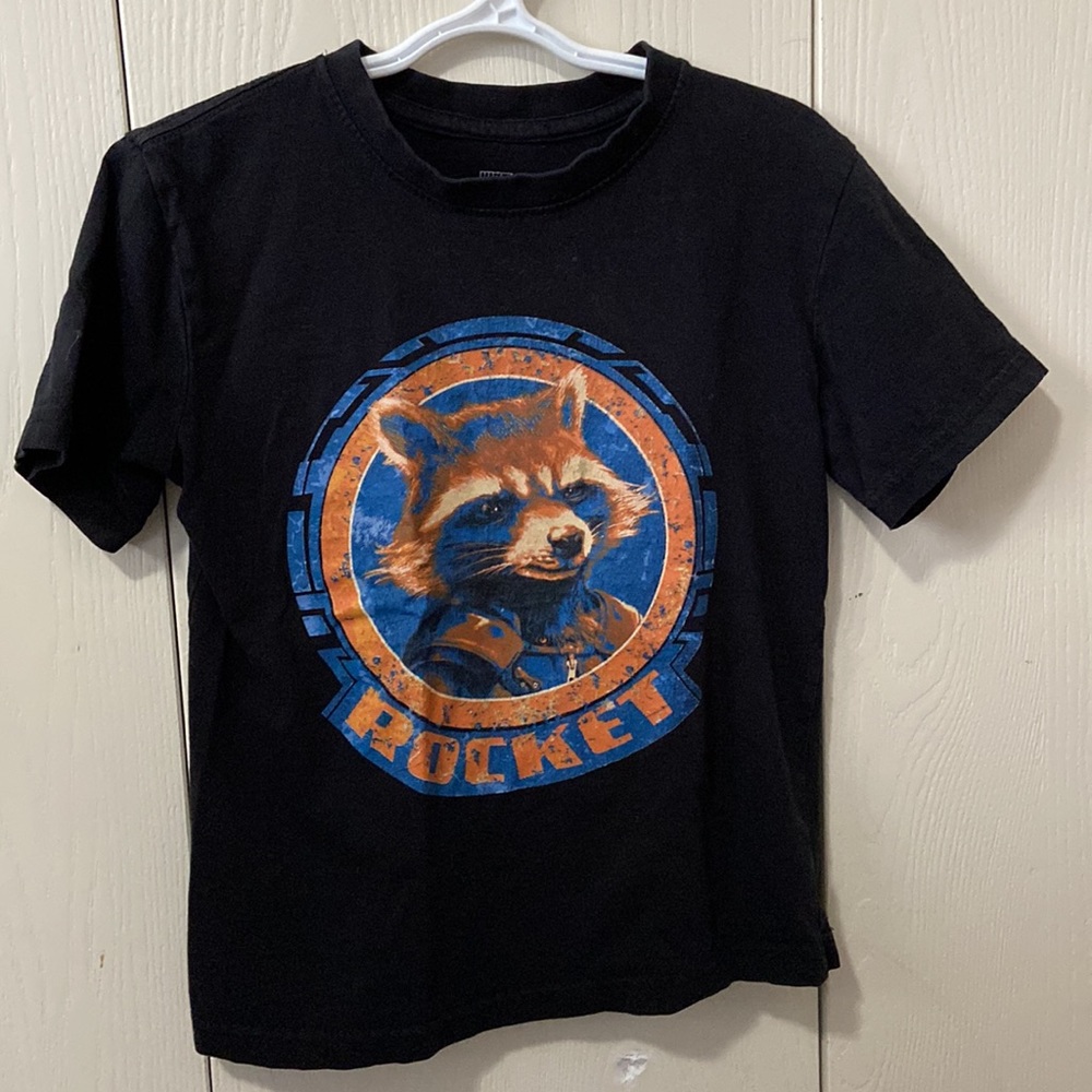 Marvel Rocket Raccoon Black Tee